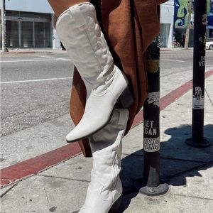 Clayton Therapy White Cowgirl Boots US Size 8